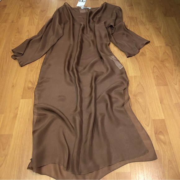 Silk sheer tunic dress - Picture 3 of 15